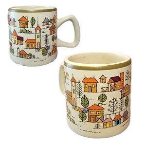 Vintage Country Village Oven Proof Mug